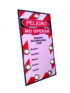 bloqueo etiqueta de bloqueo